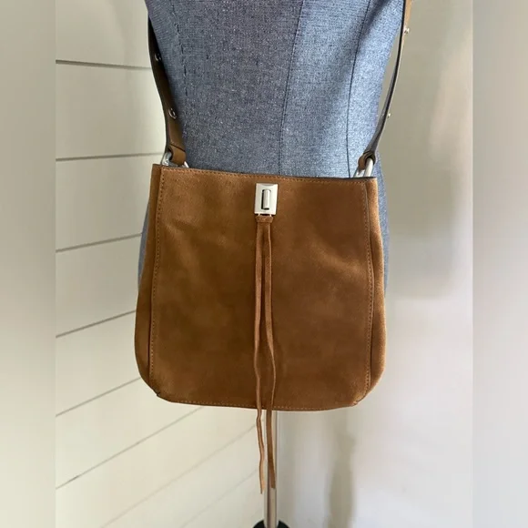 Rebecca Minkoff Darren Small Suede Shoulder Crossbody Bag - Picture 4 of 13